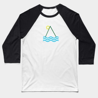 mountain sea and sun Baseball T-Shirt